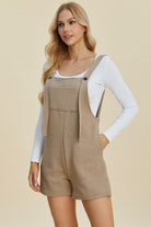 Designed for both comfort and style, this full-size texture sleeveless romper is the perfect addition to your wardrobe. Its lightweight and textured fabric is carefully crafted to provide ease of movement while still making a fashion statement, whether you're out running errands or hitting the town for a night out. Versatile and trendy, this romper will have you looking and feeling your best.