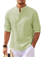 The shirt for any occasion, our Men's Full Size Half Button Long Sleeve Shirt offers style and comfort for plus-size men. Upgrade your wardrobe now!