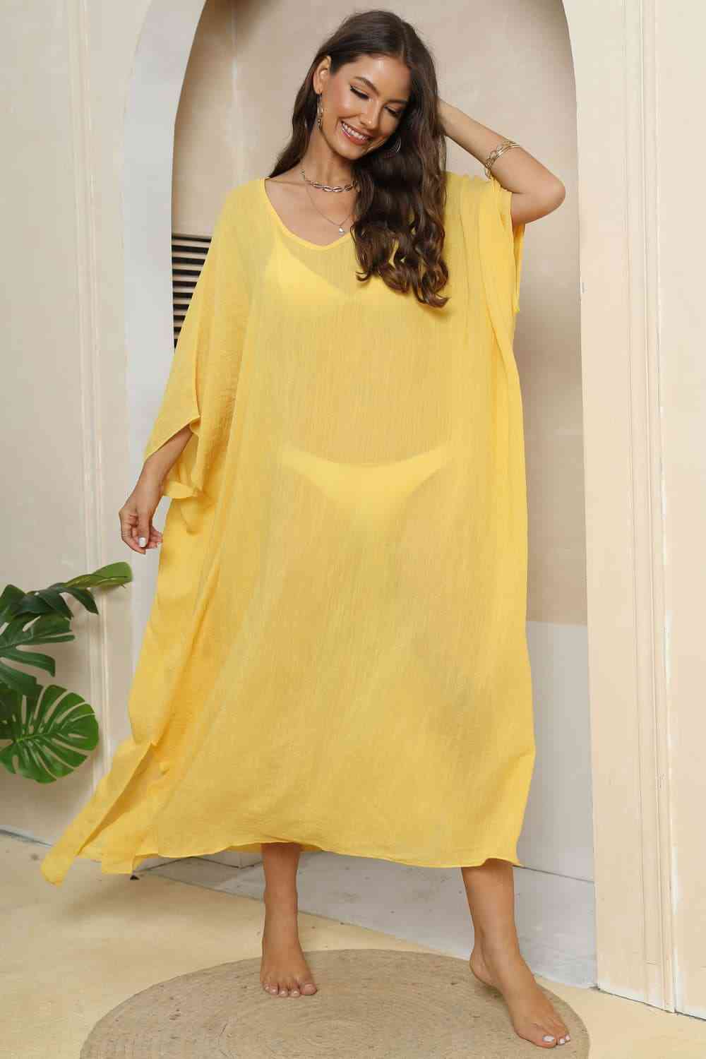 Trendsi Trends Bamana Yellow coverup